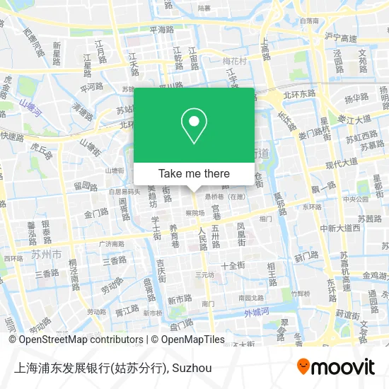 上海浦东发展银行(姑苏分行) map