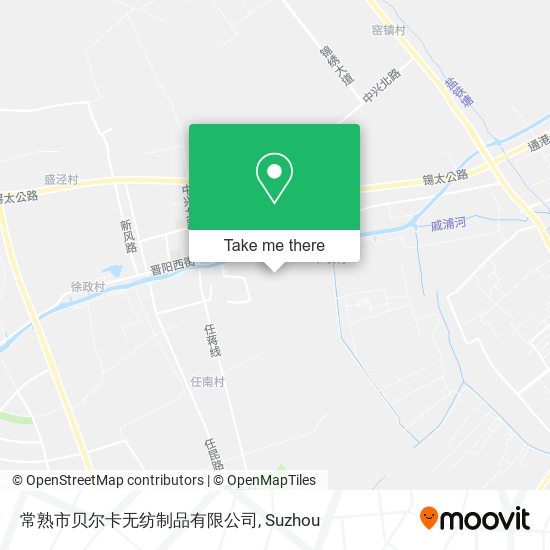 常熟市贝尔卡无纺制品有限公司 map