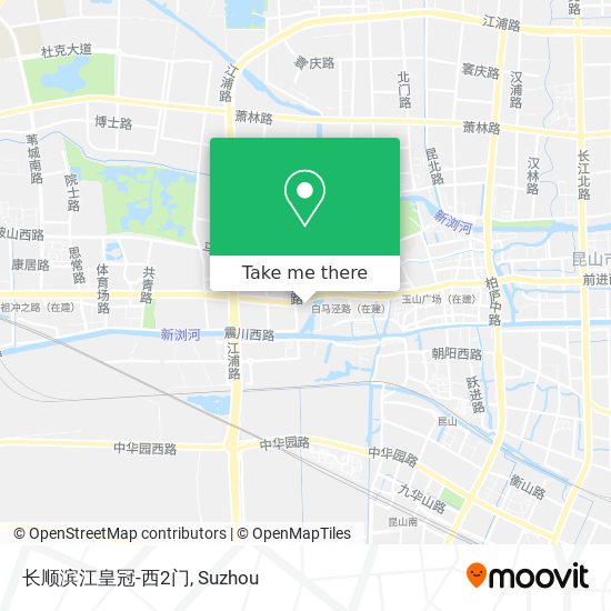 长顺滨江皇冠-西2门 map