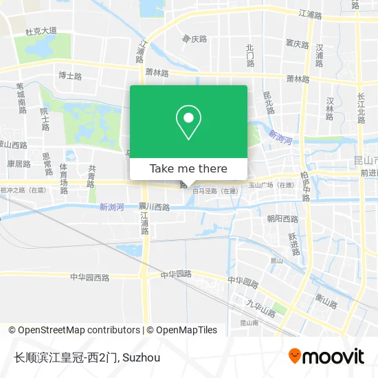 长顺滨江皇冠-西2门 map