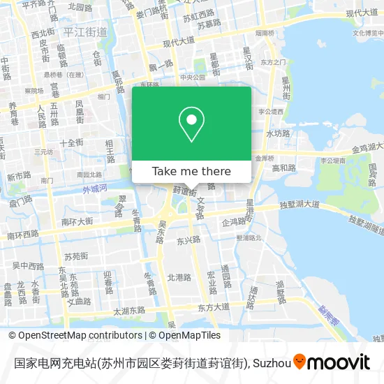 国家电网充电站(苏州市园区娄葑街道葑谊街) map