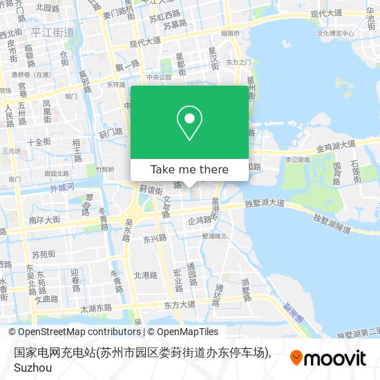 国家电网充电站(苏州市园区娄葑街道办东停车场) map
