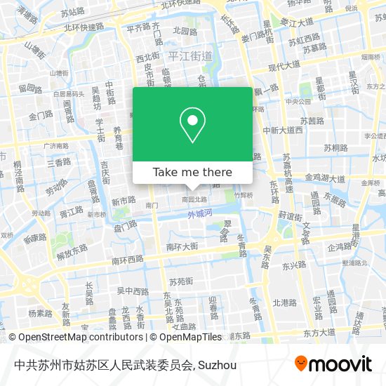 中共苏州市姑苏区人民武装委员会 map