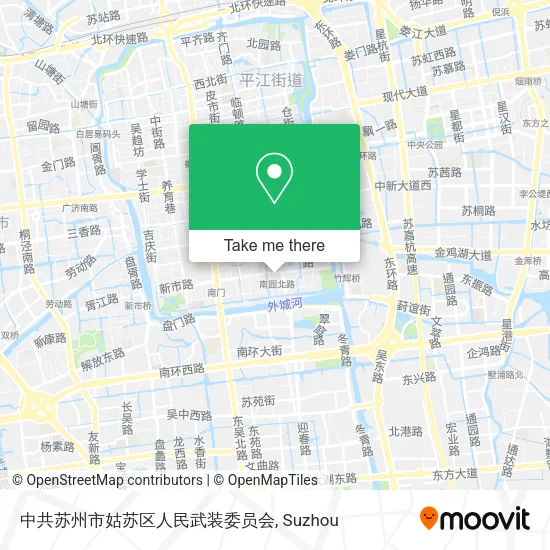 中共苏州市姑苏区人民武装委员会 map
