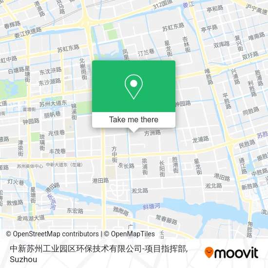 中新苏州工业园区环保技术有限公司-项目指挥部 map