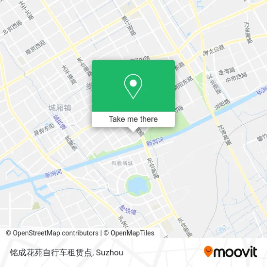 铭成花苑自行车租赁点 map