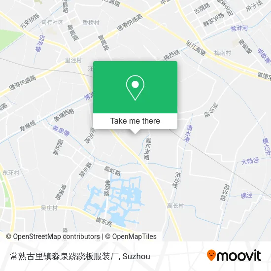 常熟古里镇淼泉跷跷板服装厂 map