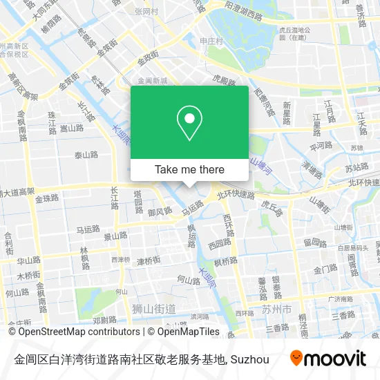 金阊区白洋湾街道路南社区敬老服务基地 map