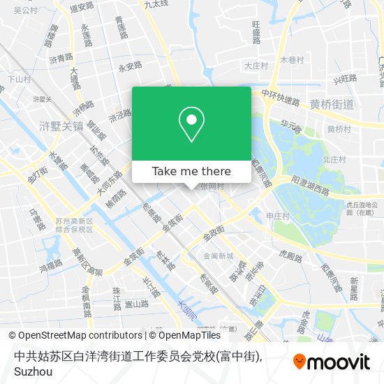 中共姑苏区白洋湾街道工作委员会党校(富中街) map