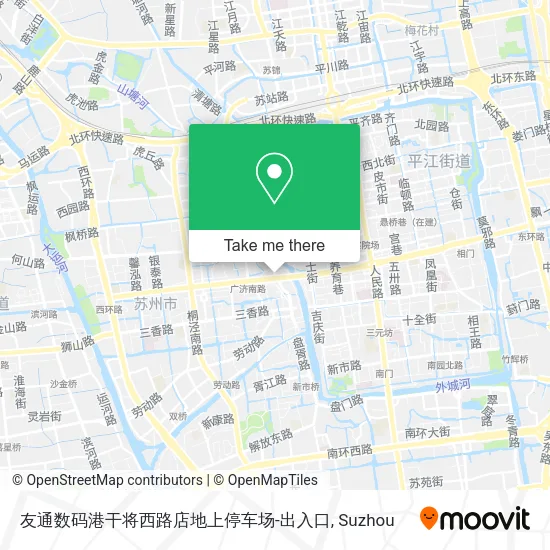 友通数码港干将西路店地上停车场-出入口 map
