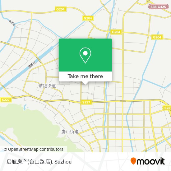 启航房产(台山路店) map