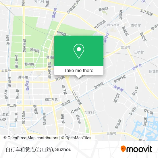 自行车租赁点(台山路) map