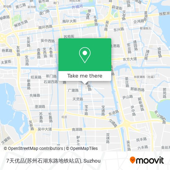 7天优品(苏州石湖东路地铁站店) map