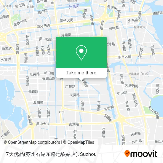 7天优品(苏州石湖东路地铁站店) map