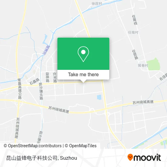 昆山益锋电子科技公司 map