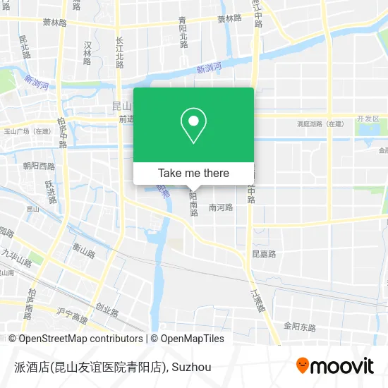 派酒店(昆山友谊医院青阳店) map