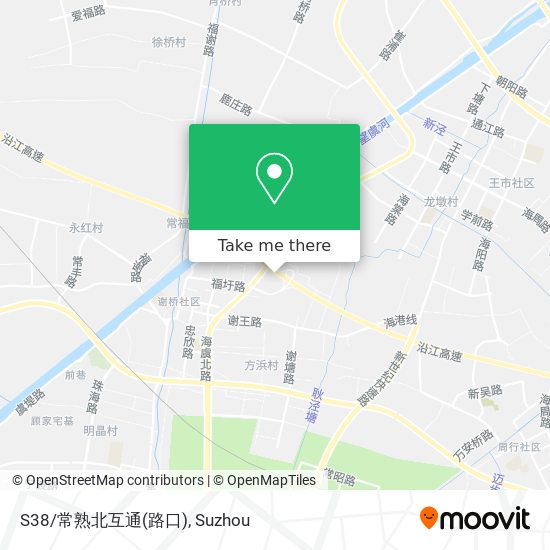 S38/常熟北互通(路口) map