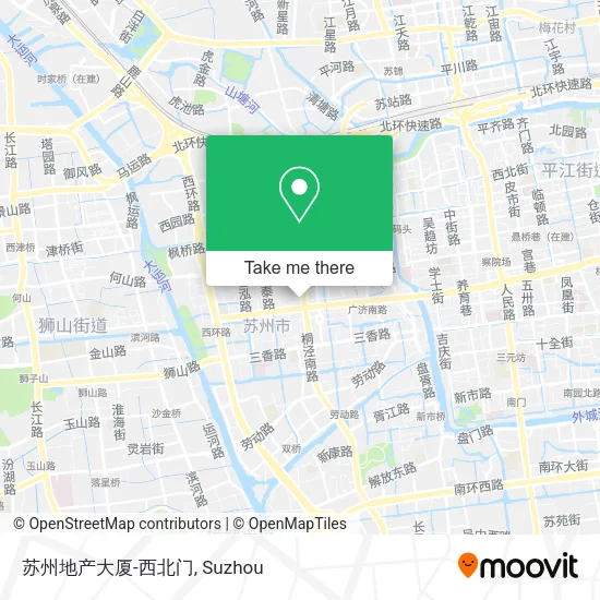 苏州地产大厦-西北门 map