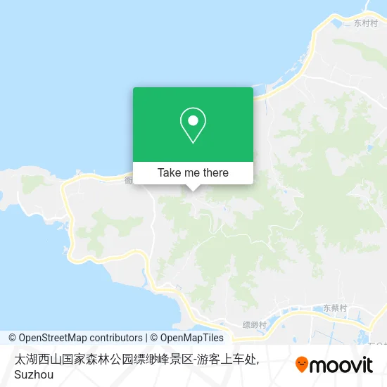太湖西山国家森林公园缥缈峰景区-游客上车处 map