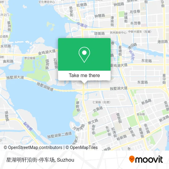 星湖明轩沿街-停车场 map