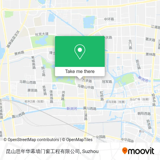昆山思年华幕墙门窗工程有限公司 map