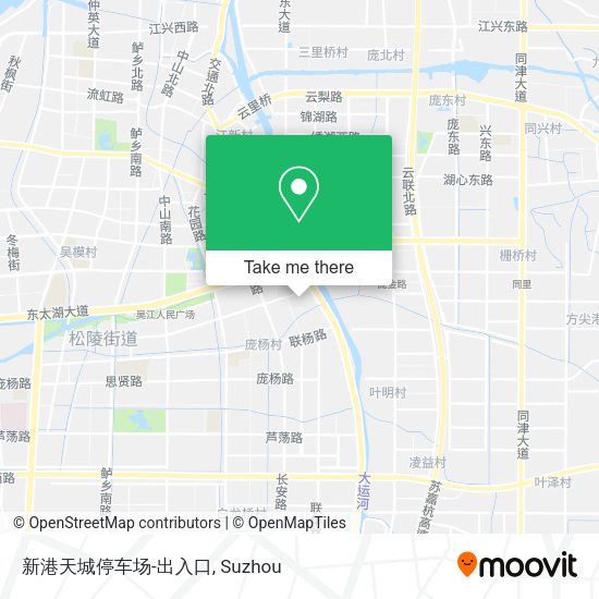 新港天城停车场-出入口 map