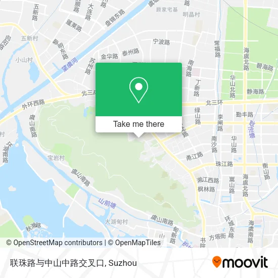 联珠路与中山中路交叉口 map
