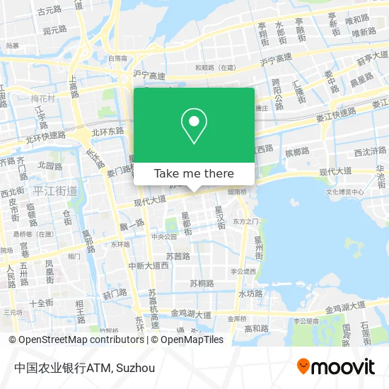 中国农业银行ATM map