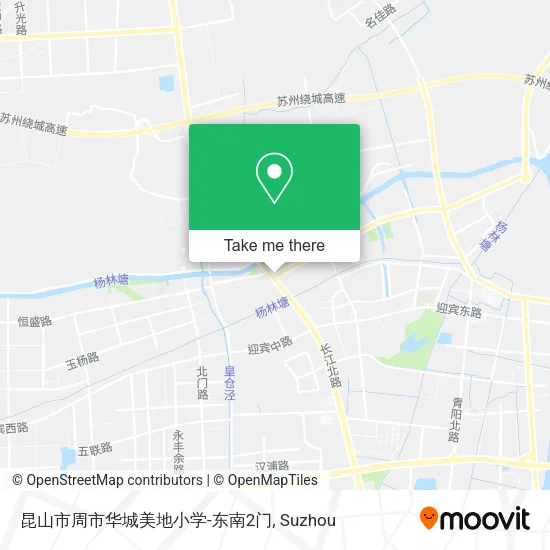 昆山市周市华城美地小学-东南2门 map