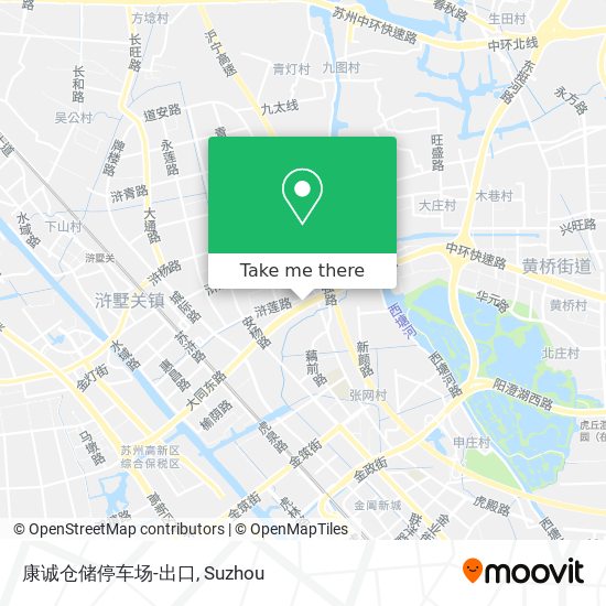 康诚仓储停车场-出口 map