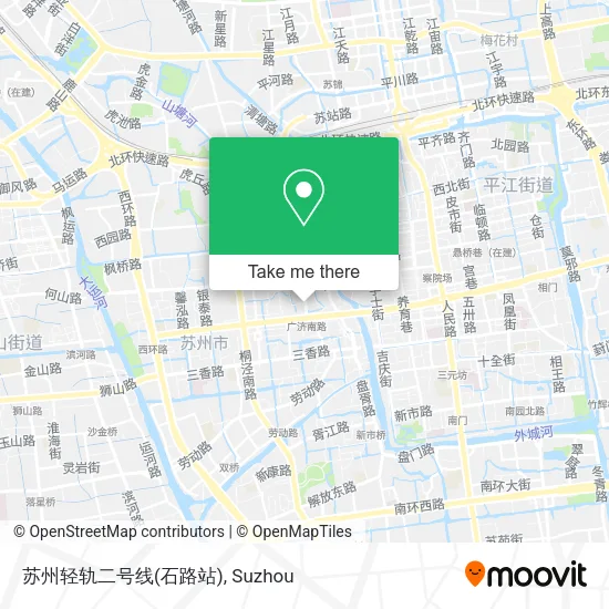 苏州轻轨二号线(石路站) map