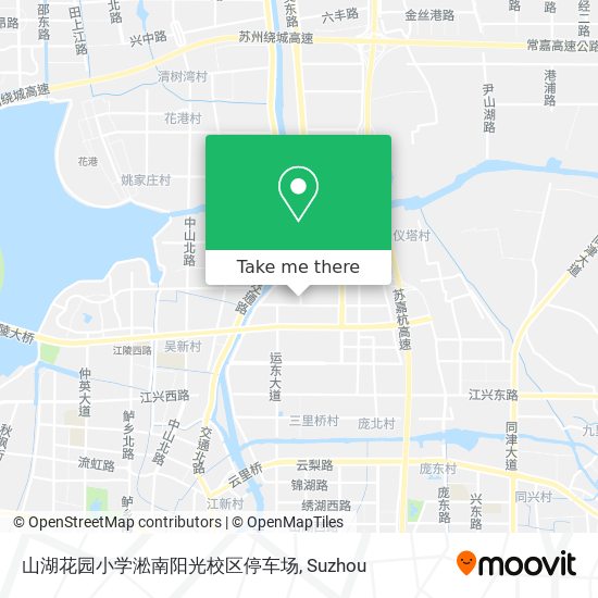 山湖花园小学淞南阳光校区停车场 map