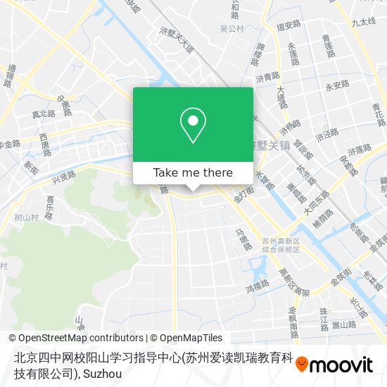 北京四中网校阳山学习指导中心(苏州爱读凯瑞教育科技有限公司) map