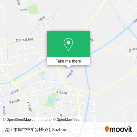 昆山市周市中学(尉州路) map