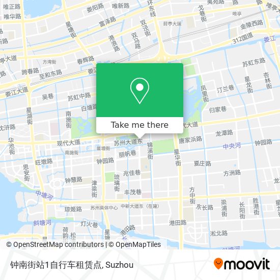 钟南街站1自行车租赁点 map