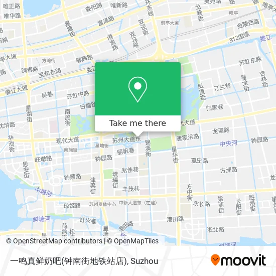 一鸣真鲜奶吧(钟南街地铁站店) map