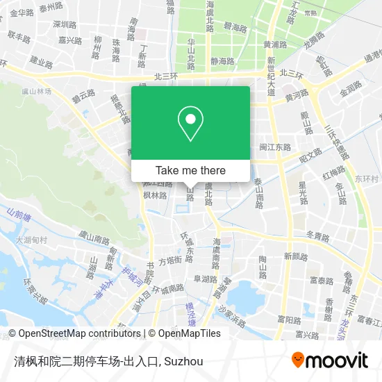 清枫和院二期停车场-出入口 map