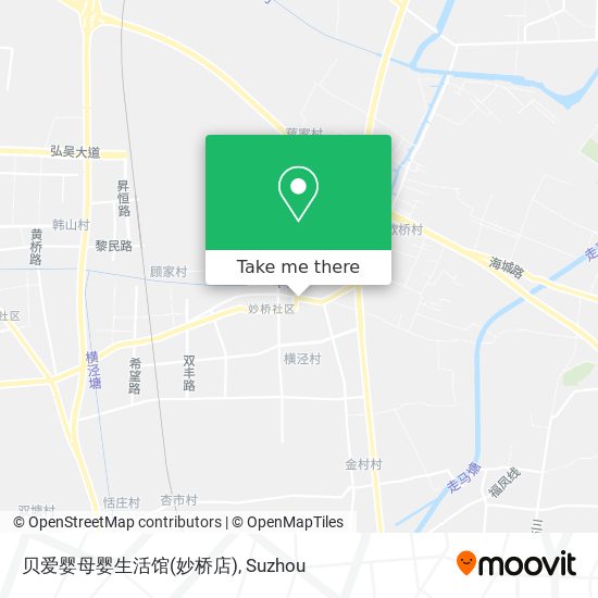 贝爱婴母婴生活馆(妙桥店) map