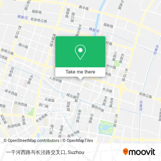 一干河西路与长泾路交叉口 map