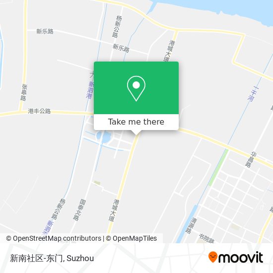 新南社区-东门 map