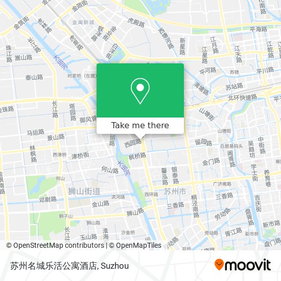 苏州名城乐活公寓酒店 map