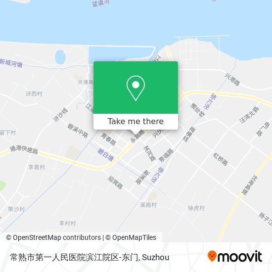 常熟市第一人民医院滨江院区-东门 map