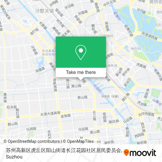苏州高新区虎丘区阳山街道长江花园社区居民委员会 map