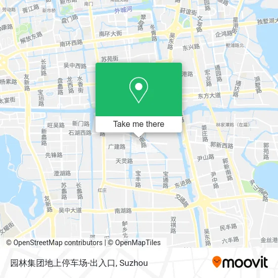 园林集团地上停车场-出入口 map