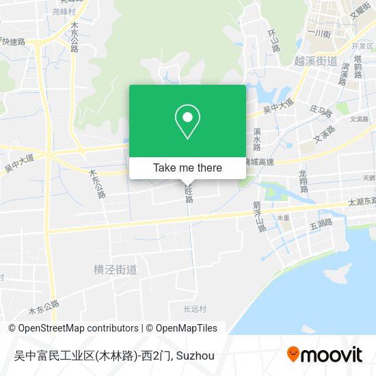 吴中富民工业区(木林路)-西2门 map