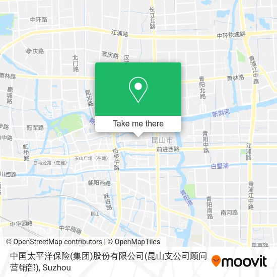 中国太平洋保险(集团)股份有限公司(昆山支公司顾问营销部) map