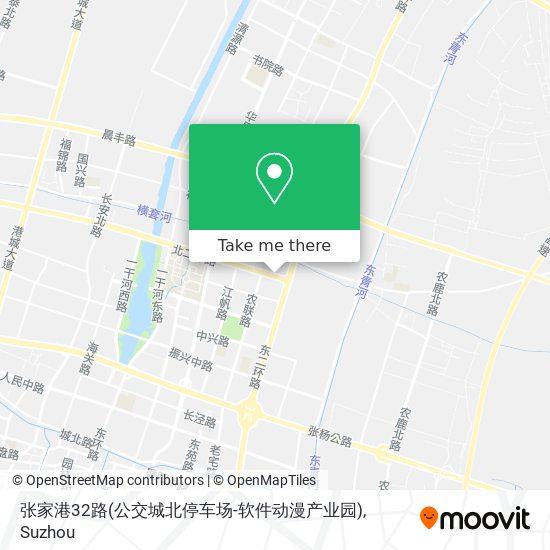 张家港32路(公交城北停车场-软件动漫产业园) map