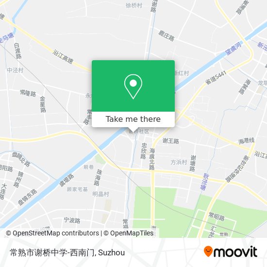 常熟市谢桥中学-西南门 map