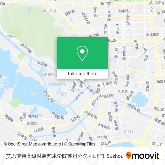 艾思梦特高级时装艺术学院苏州分院-西北门 map