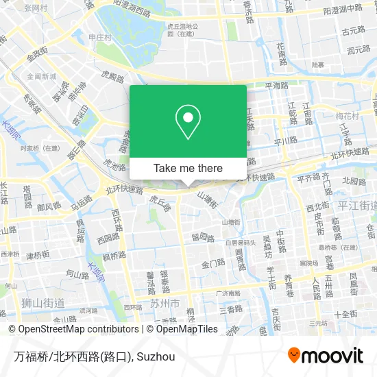 万福桥/北环西路(路口) map